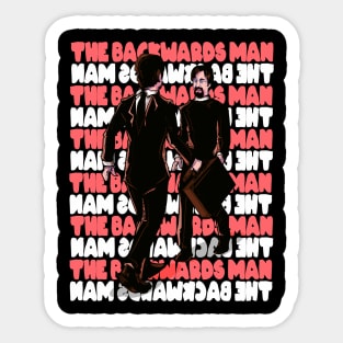 Backwards Man Sticker